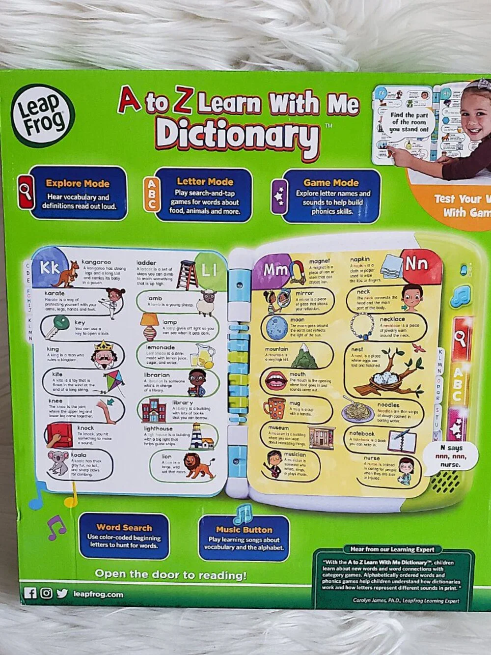 LeapFrog A to Z Learn with Me Interactive Music Dictionary